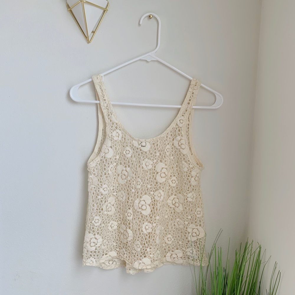 ✨semi-cropped crochet top/tank